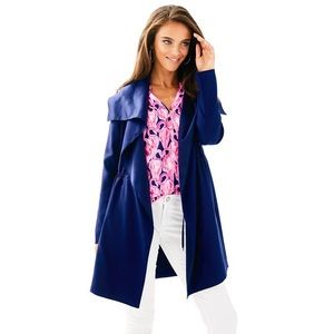 Lilly Pulitzer Valeria Dress Coat True Navy NWT